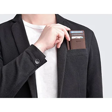 Buffway Slim RFID Blocking Leather Wallet for Everyone