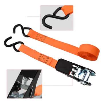 XSTRAP Ratchet Tie Down Straps - 4PK, 10 Ft Protection