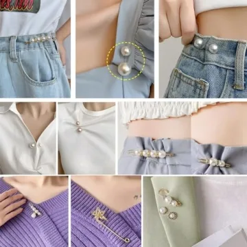 Stylish 75PCS TIHOOD Pearl Brooch Set for Fashion Lovers