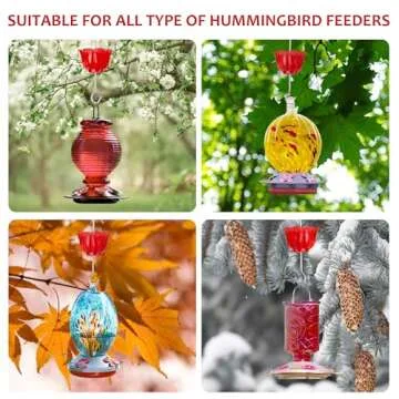 SIXTOYZF Ant Moat for Hummingbird Feeders 4 Pack