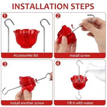 SIXTOYZF Ant Moat for Hummingbird Feeders 4 Pack