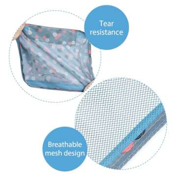 DIMJ 8-Piece Packing Cubes for Organized Travel Essentials