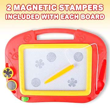 ArtCreativity Magnetic Doodle Board Set for Kids