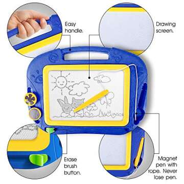 ArtCreativity Magnetic Doodle Board Set for Kids