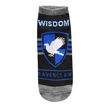 Harry Potter Ravenclaw Juniors/Womens 5 Pack Ankle Socks Size 4-10