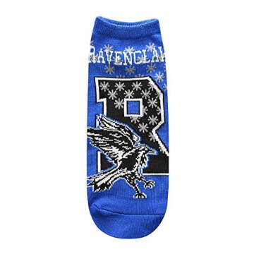 Harry Potter Ravenclaw Juniors/Womens 5 Pack Ankle Socks Size 4-10