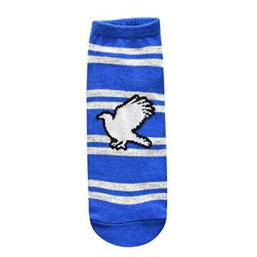 Harry Potter Ravenclaw Juniors/Womens 5 Pack Ankle Socks Size 4-10