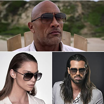 Gtand Fashion Oversized Aviator Sunglasses for Men Women