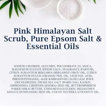 Dr Teal's Body Scrub with Pure Epsom Salt, Restore & Replenish with Pink Himalayan Salt, 16 oz