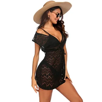 HOTOUCH Women's Sexy Lace Bikini Cover Up Beach Wear