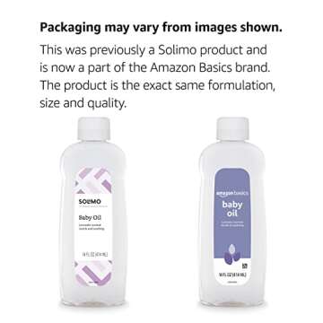 Amazon Basics Baby Oil, Lavender Scented, 14 Fluid Ounce, 1-Pack (Previously Solimo)