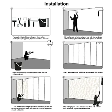 Reyhui Tropical Leaves Safari Animals Wallpaper Mural for Kids