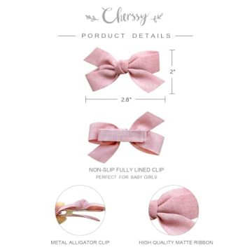 Cherssy Baby Girls Hair Bows Clips for Stylish Infants