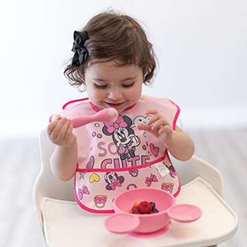 Bumkins Disney Bibs for Girl or Boy, SuperBib Baby and Toddler for 6-24 Months, Essential Must Have ...