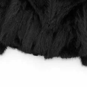 Stylish Mtsebmves Women's Cropped Faux Fur Jacket for Winter