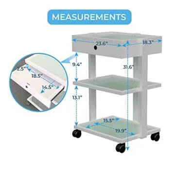 ABEL Deluxe Beauty Trolley for Salon Storage and Style