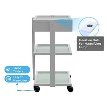 ABEL Deluxe Beauty Trolley for Salon Storage and Style