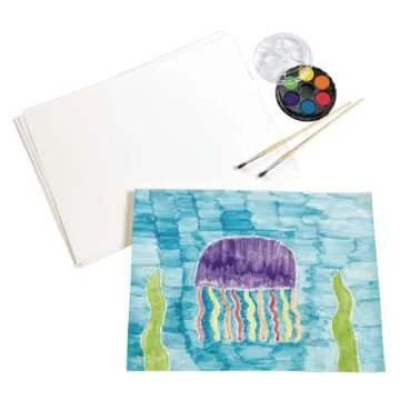 Pacon Corporation 4925 Watercolor Paper, 90lb., 9-Inch x11-Inch , 50SH/PK, White