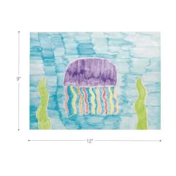 Pacon Corporation 4925 Watercolor Paper, 90lb., 9-Inch x11-Inch , 50SH/PK, White