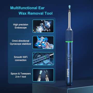 BEBIRD Ear Wax Removal Tool with 10MP Camera and Tweezers