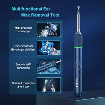 BEBIRD Ear Wax Removal Tool with 10MP Camera and Tweezers
