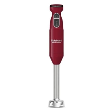 Cuisinart Smart Stick 2-Speed Hand Blender - Powerful Red Immersion Blender for Smoothies & Soups
