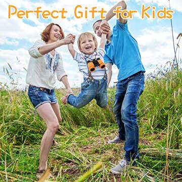 Scotamalone Kids Binoculars Shock Proof Toy Binoculars Set for Age 3-12 Years Old Boys Girls Bird Watching Educational Learning Hunting Hiking Birthday Presents