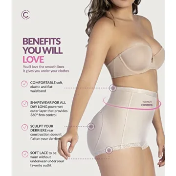 CURVEEZ Shapewear Shorts for Women - Tummy Control