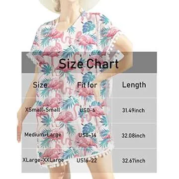 RAISEVERN Cover Ups for Swimwear Women Neon Rainbow Colorful Chiffon Blue Bathing Suit Beach Cover Up with Pom Pom