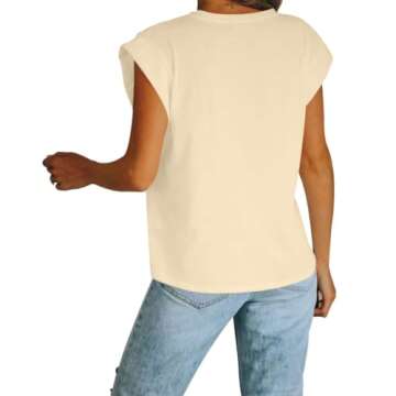 Women's Summer Cap Sleeve Tank Top - Casual Chic Tee