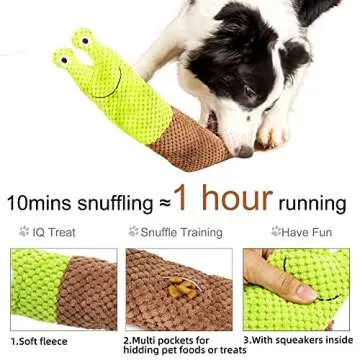 Squeaky Dog Toys Treat Dispensing Dog Puzzle Toys Stress Release Game for Boredom Enrichment Toys St...
