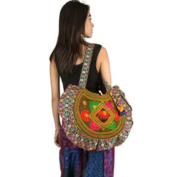 Colorful Handmade Floral Tote Bag for Women - Durable & Stylish