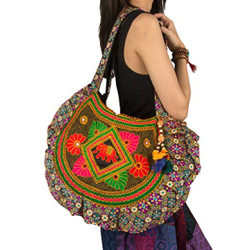 Colorful Handmade Floral Tote Bag for Women - Durable & Stylish