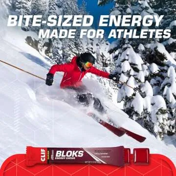 CLIFF BLOKS Salted Watermelon 2X Sodium & Black Cherry Caffeine Energy Chews Bundle - 2 Packs 18 Count 2.12oz Each - Quick Carbs and Electrolytes for Cycling Running