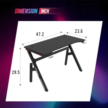 Ultimate Gaming Desk with Ergonomic Design and Accessories