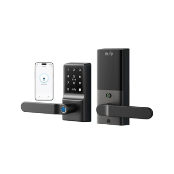 eufy Smart Lock C33, Fingerprint Keyless Door Lock with Handle, Built-in Wi-Fi, APP Remote Control, ...