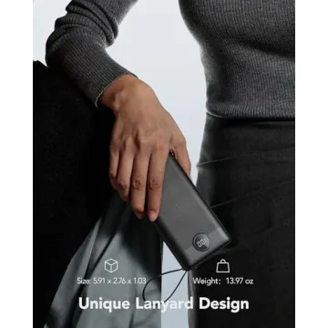 VRURC 20000mAh Portable Charger with Built-in Cables