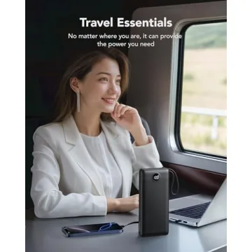 VRURC 20000mAh Portable Charger with Built-in Cables