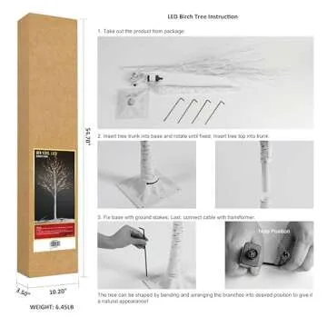 Stunning LIGHTSHARE 8FT Birch Tree for All Occasions