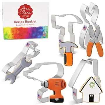 Ann Clark Construction Cookie Cutters 5-Pc. Set - Perfect for Father's Day and More!
