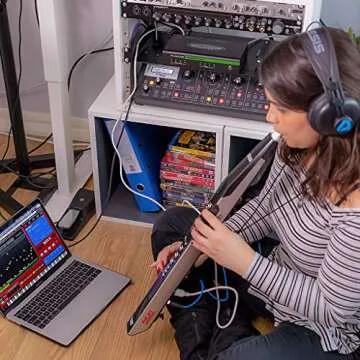 Akai Professional EWI4000S | Electronic Wind Instrument MIDI Controller with Built-In Sound Module, Headphone Jack & MIDI I/O