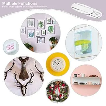 Power Strip Holder, 5 Pack Adhesive Punch-Free Socket Holder, Surge Protector Power Strip Mount for Cable Management by FENGWANGLI