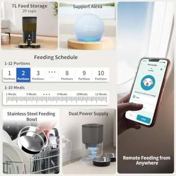 PAPIFEED 7L Automatic Cat Feeder with WiFi App Control