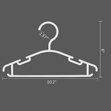GoodtoU Baby Hangers - Sturdy Plastic Toddler Clothes Hangers