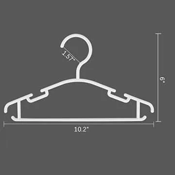 GoodtoU Baby Hangers - Sturdy Plastic Toddler Clothes Hangers