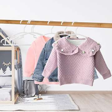 GoodtoU Baby Hangers - Sturdy Plastic Toddler Clothes Hangers