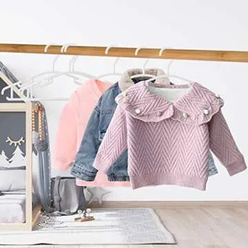 GoodtoU Baby Hangers - Sturdy Plastic Toddler Clothes Hangers