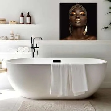 KPLUNDO Canvas Art Black Woman Wall Decor Prints