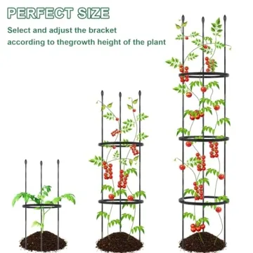 Adjustable Garden Trellis and Tomato Cages for All Plants