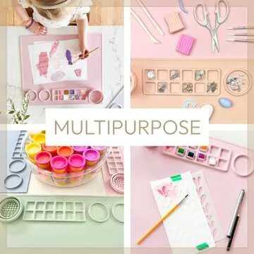 Cheek's Craft Mat with Brush Cleaner for Easy Crafting